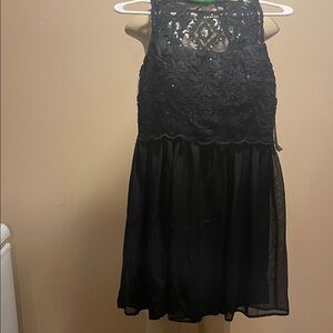 Trixxi Black Lace Kids Dress